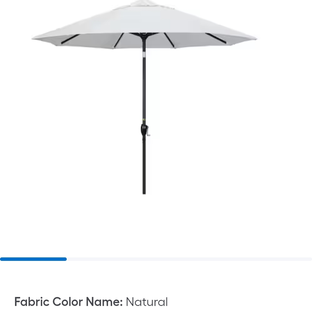Outdoor Patio Umbrella in Natural Color